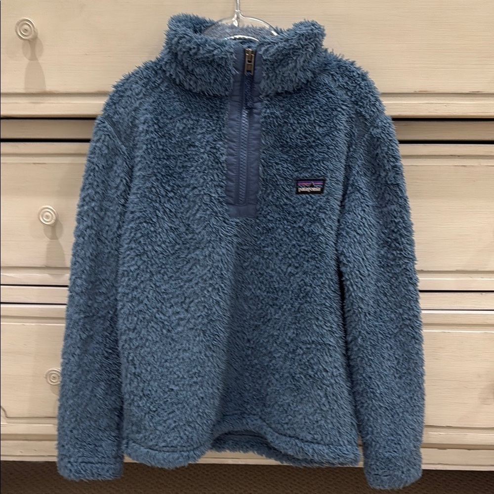 Patagonia Fuzzy Blue Half-Zip Jacket